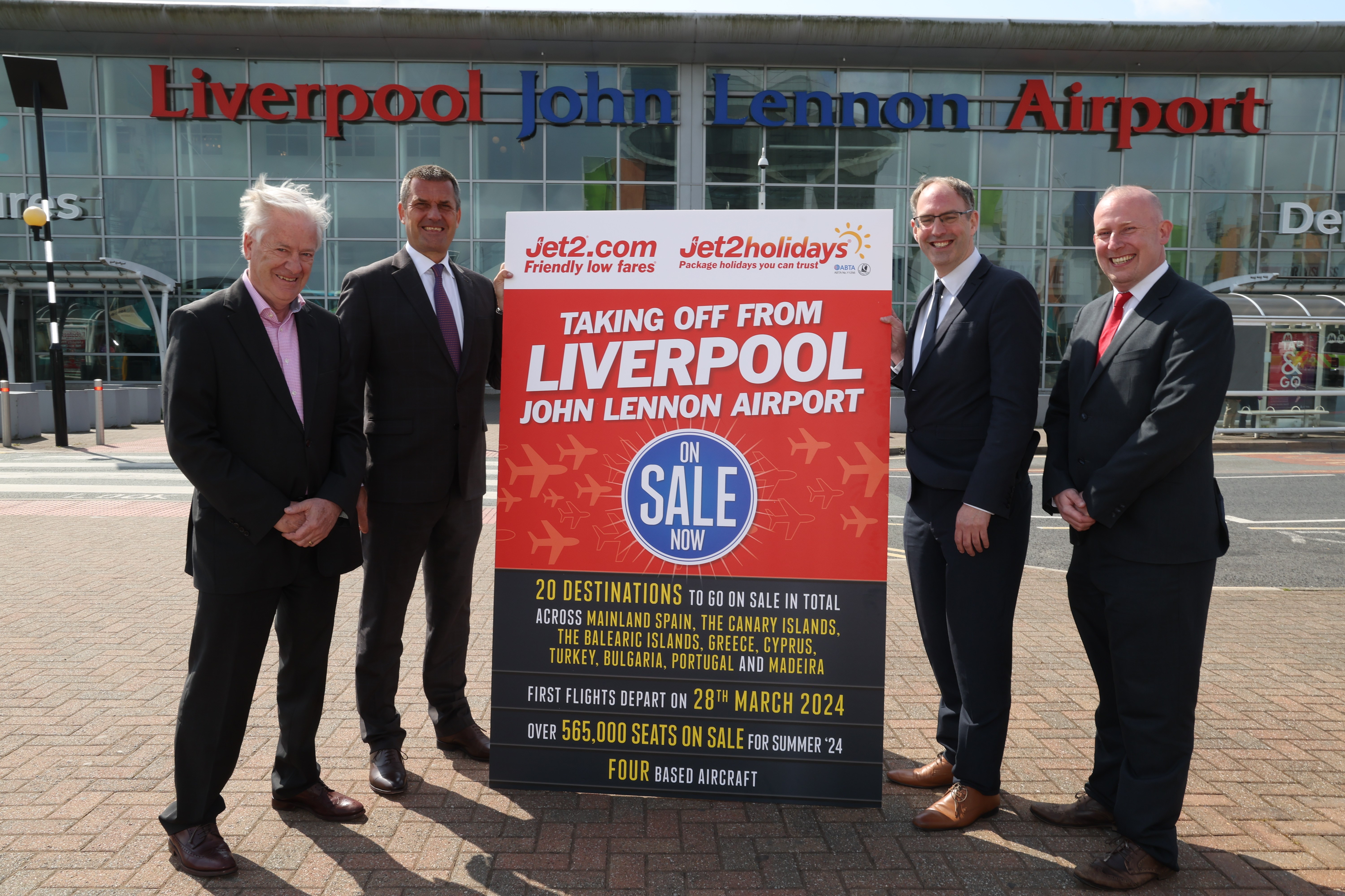 Jet2.com and Jet2holidays launch flights and holidays from new base at Liverpool John Lennon Airport